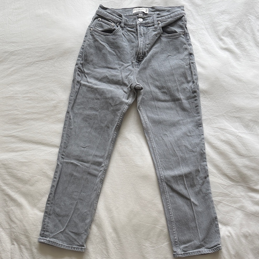 Abercrombie & Fitch Gray Straight Leg Jeans